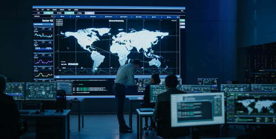 Cybersecurity analysts protecting global security