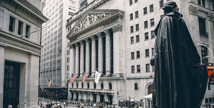 New York Stock Exchange representing investing